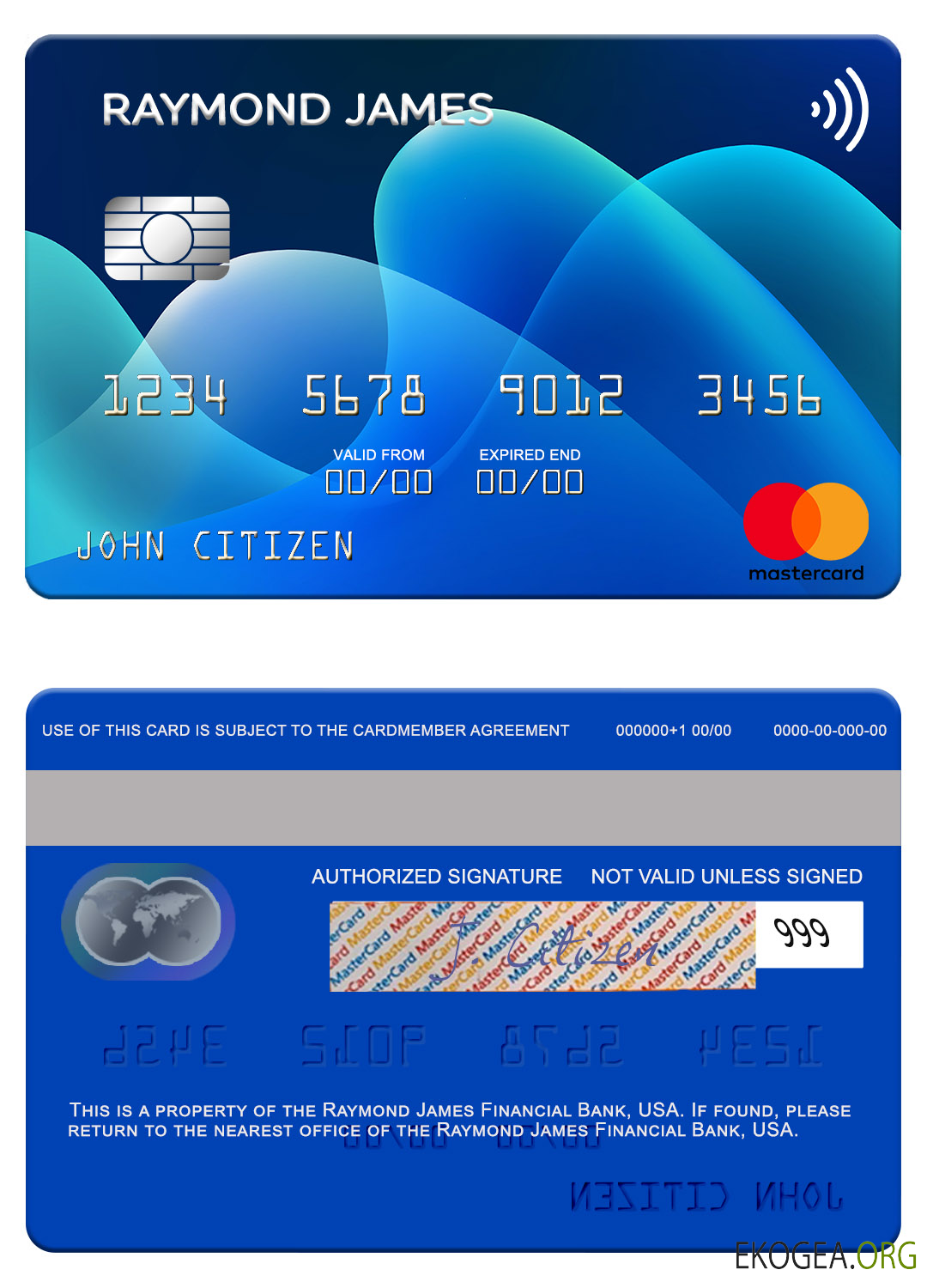 Mastercard de la Raymond James Financial Bank aux États Unis